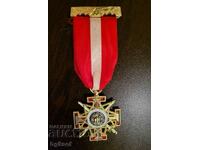 AWARDED MASONIC MEDAL BADGE 33rd Degree Masonic Badge