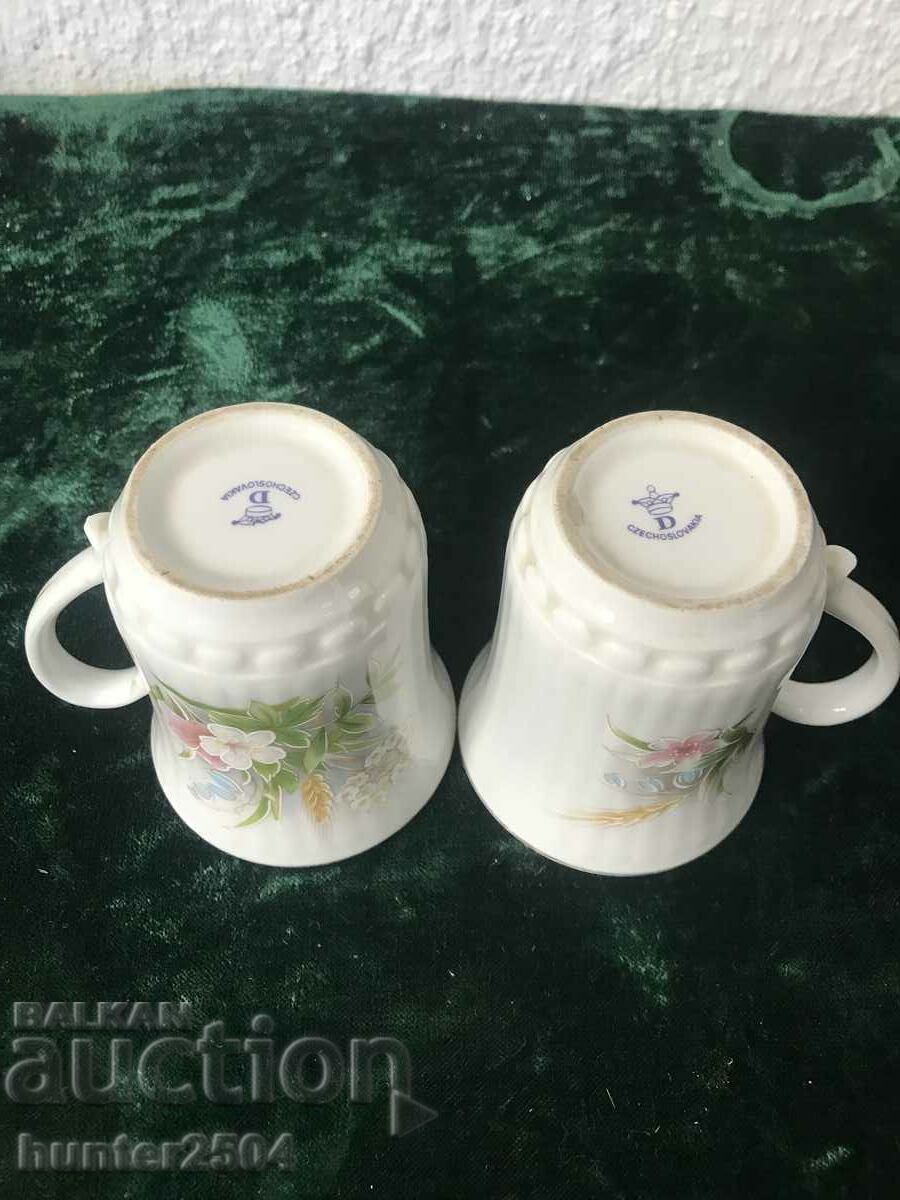 Auction Cups-10/8 cm, Czechoslovakia Auction Cups-10/8 cm, Czechoslovakia