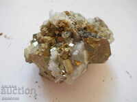 Mountain crystal in pyrite