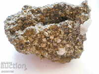 Mountain crystal in pyrite