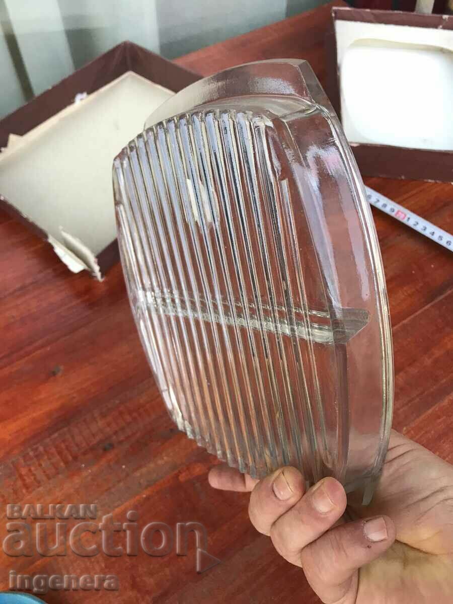 PLATO TRAY GLASS CRYSTAL NEW FROM SOCA - 7 PLATO TRAY GLASS CRYSTAL NEW FROM SOCA - 7