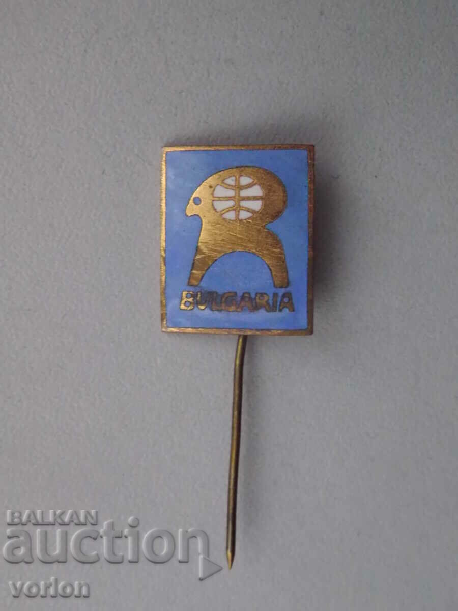Значка: ДСО Родопа (бронз със светло син емайл).