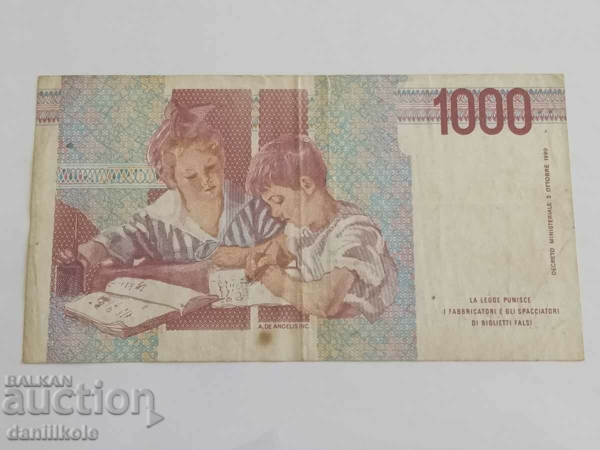 *$*Y*$* ITALY - 1000 LIRES 1990 *$*Y*$* - 5 *$*Y*$* ITALY - 1000 LIRES 1990 *$*Y*$* - 5