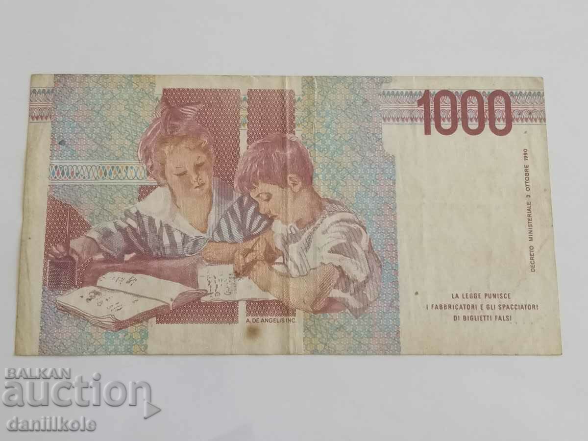 *$*Y*$* ITALY - 1000 LIRES 1990 *$*Y*$* - 6 *$*Y*$* ITALY - 1000 LIRES 1990 *$*Y*$* - 6