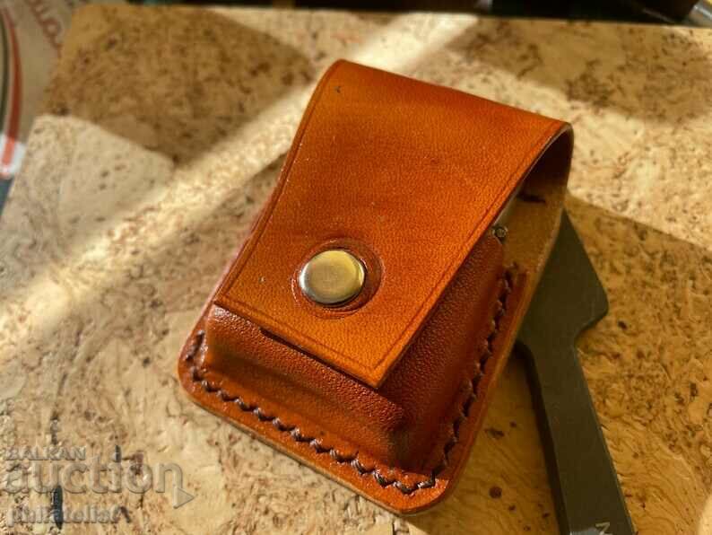 Genuine leather case for "Zippo" lighter