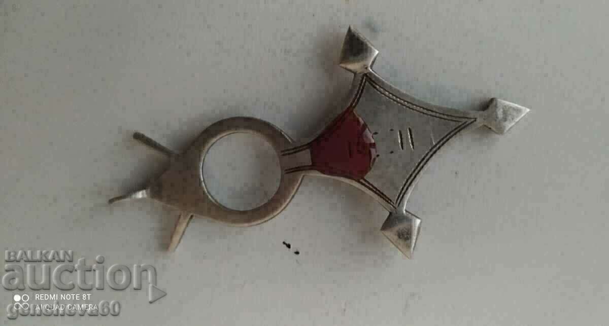 Old Silver Tuareg Cross/Talisman - 7