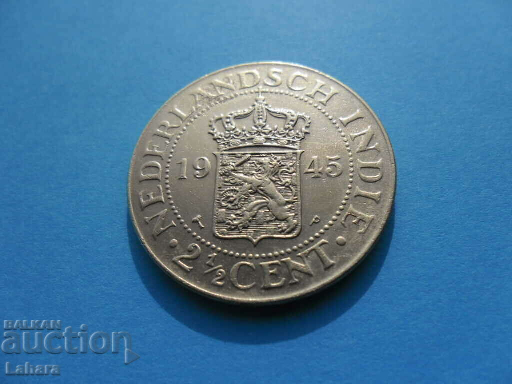 Auction 2 1/2 cents 1945 Netherlands, Netherlands Indies Auction 2 1/2 cents 1945 Netherlands, Netherlands Indies