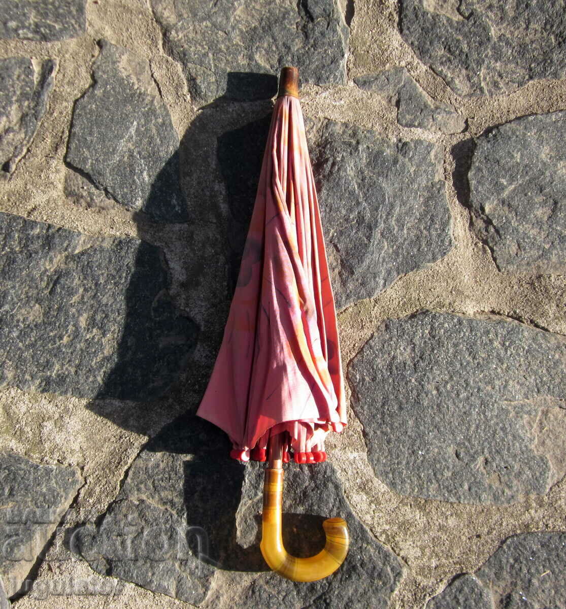 antique vintage 1930s old lady's umbrella - 7