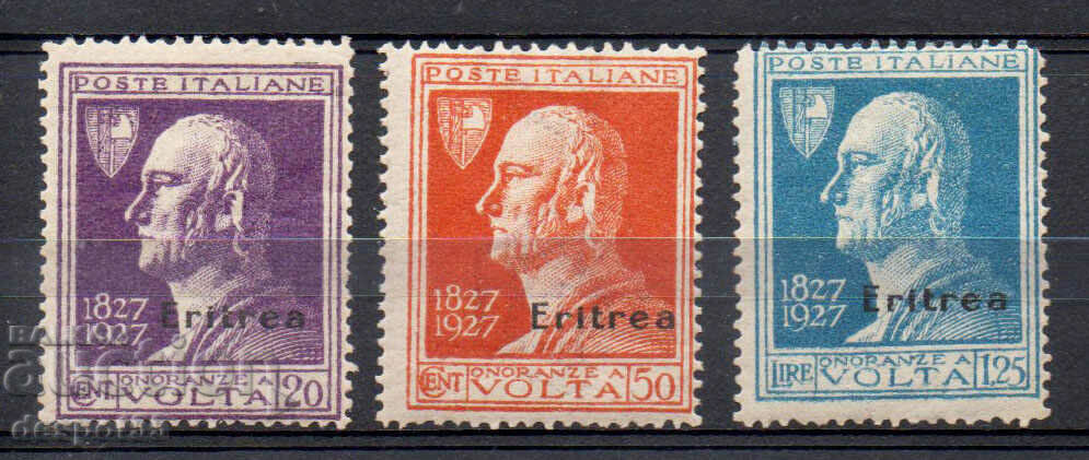 1927. Италианска Еритрея. 100 г. от смъртта на Ал. Волта.