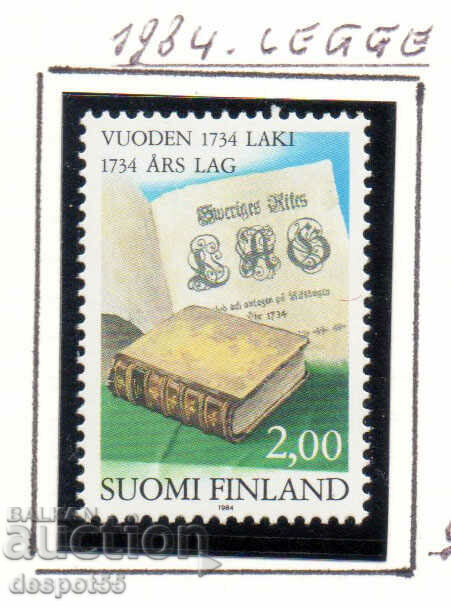 1984. Финландия. 250-та годишнина от Закона от 1734 г.