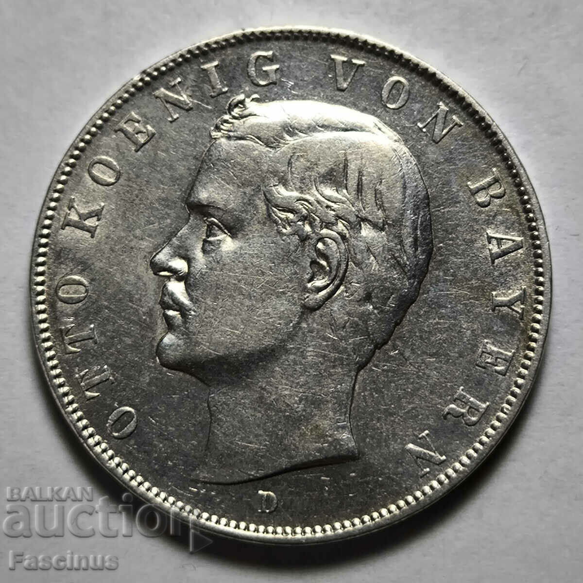 Сребърна монета 3 марки 1911 Бавария Германия