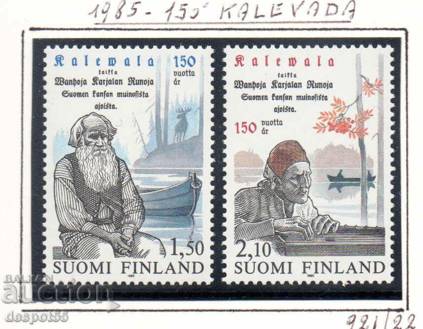 1985. Finlanda. Epopee națională finlandeză Kalevala.