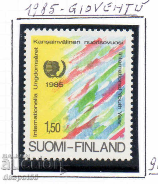1985. Финландия. ООН - Международна година на младежта.