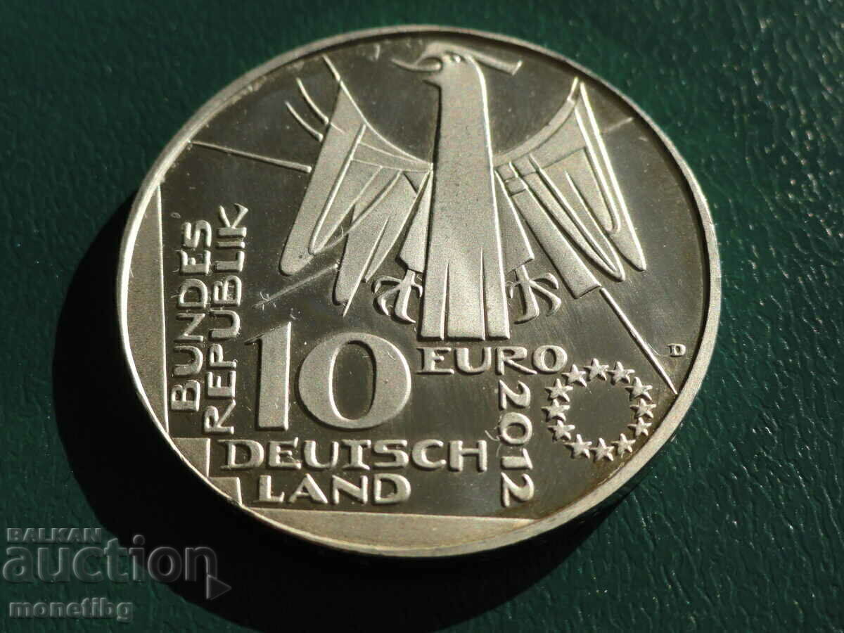 Germany 2012 - 10 euros ''100 years. national library" with price 46.00 BGN | € 23.52