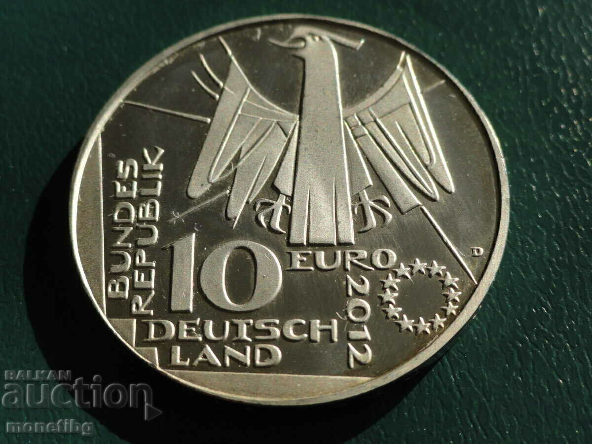 Доставка на Германия 2012г. - 10 евро ''100г. национална библиотека"