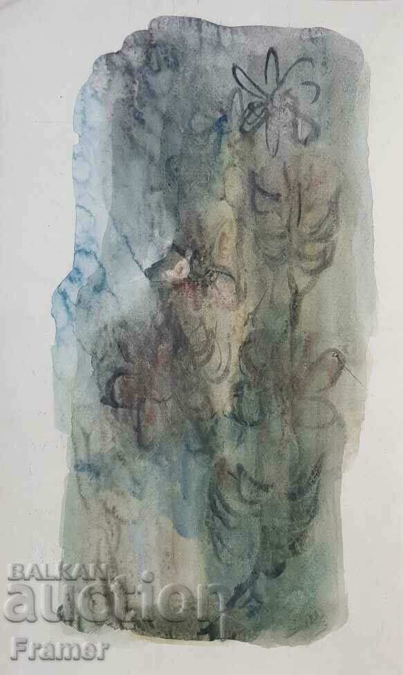 Dechko Uzunov 1899 - 1986 Acuarelă MARE Certificat de natură moartă cu preț € 1700.00 | 3324.92 BGN