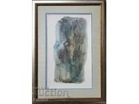 Dechko Uzunov 1899 - 1986 LARGE watercolor still life Certificate