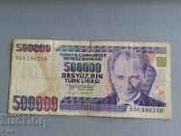 Bancnota - Turcia - 500.000 lire | 1970