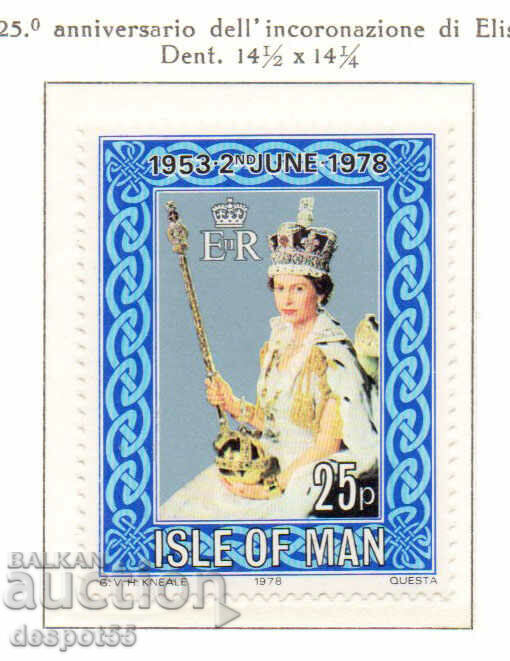 1978. Insula Man. Încoronarea lui H.V. Regina Elisabeta a II-a.