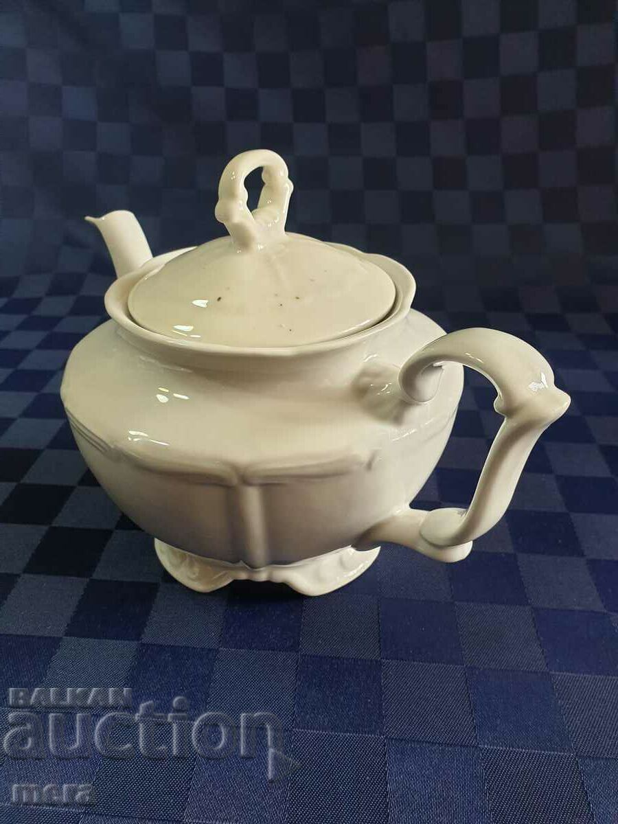 Baroque porcelain Bulgarian teapot - Stalin - Vidin - 1956 - 6 Baroque porcelain Bulgarian teapot - Stalin - Vidin - 1956 - 6