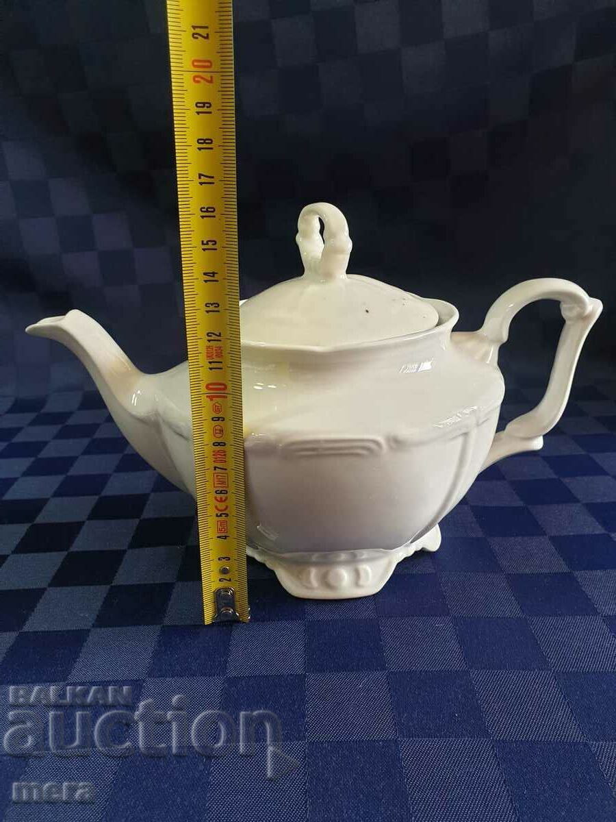 Baroque porcelain Bulgarian teapot - Stalin - Vidin - 1956 - 7 Baroque porcelain Bulgarian teapot - Stalin - Vidin - 1956 - 7