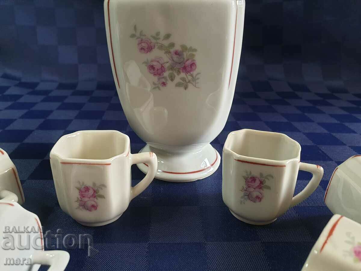 Delivery of Old porcelain service for heated brandy - Development, Kaleitsa village