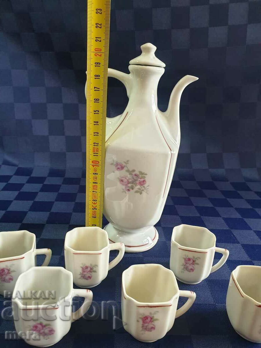 Old porcelain service for heated brandy - Development, Kaleitsa village - 6