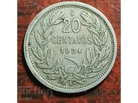 Χιλή 20 centavos 1924