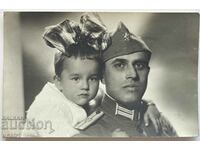 Military with child