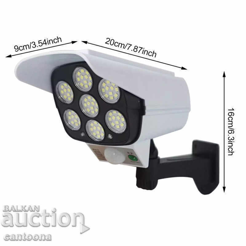 Delivery of Solar lamp imitating a camera - 77 LED, Sensor, remote Delivery of Solar lamp imitating a camera - 77 LED, Sensor, remote