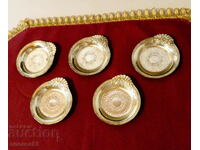 Boluri argintate pentru dulceață, baroc, scrumieră