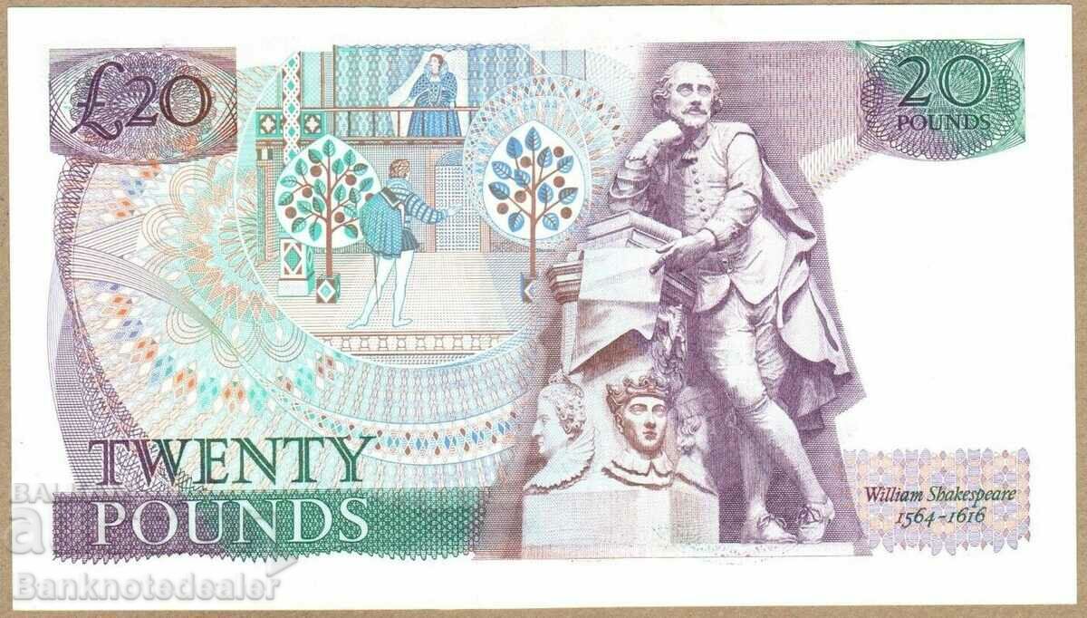 England 20 Pounds 1984-88 Pick 380d Ref 5292 with price 180.00 BGN | € 92.03 England 20 Pounds 1984-88 Pick 380d Ref 5292 with price 180.00 BGN | € 92.03