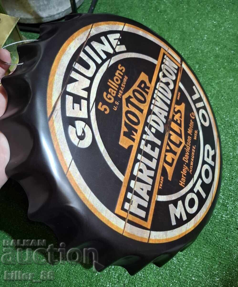 Livrarea Semn metalic în formă de șapcă Harley-Davidson Livrarea Semn metalic în formă de șapcă Harley-Davidson