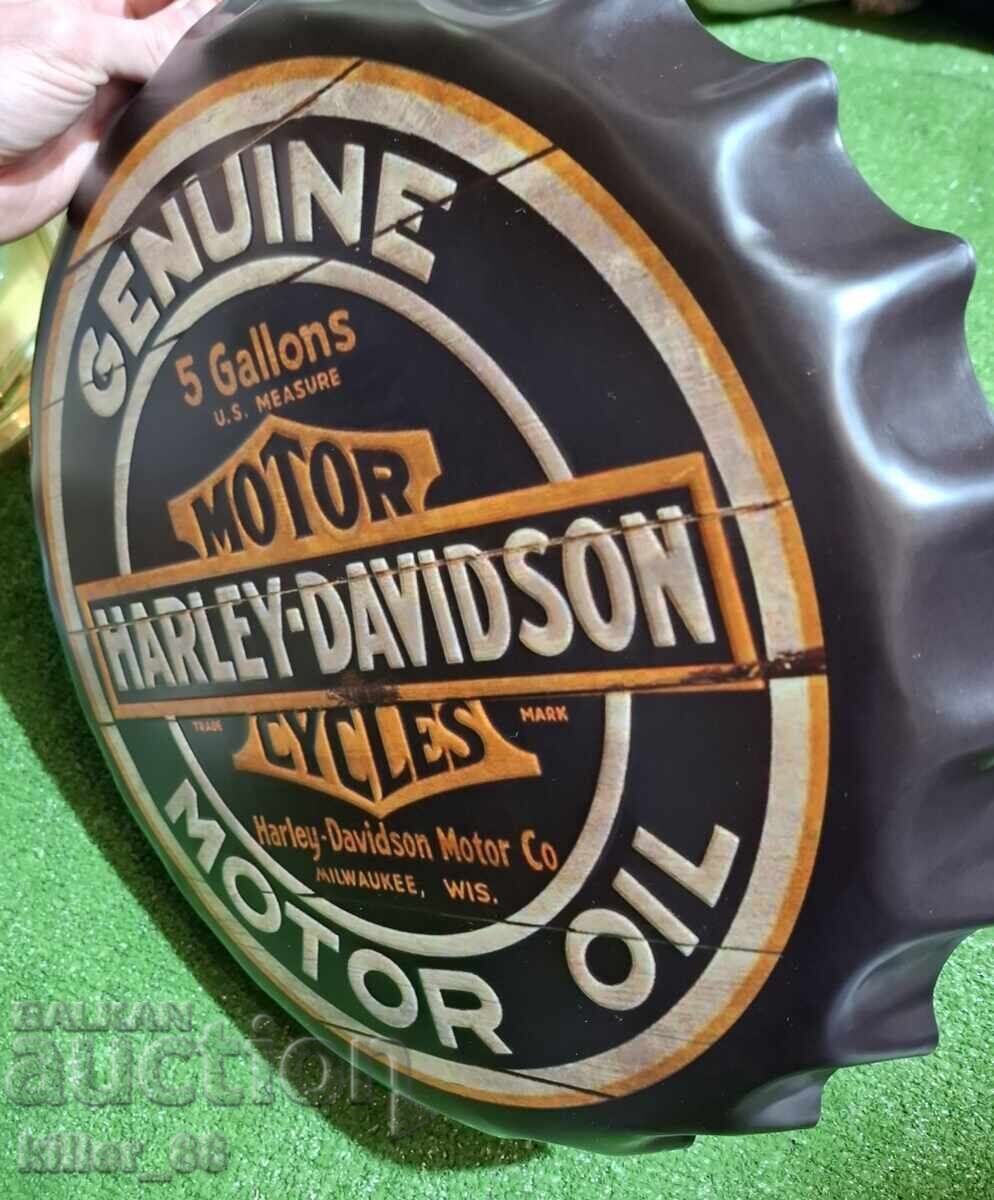 Semn metalic în formă de șapcă Harley-Davidson - 5 Semn metalic în formă de șapcă Harley-Davidson - 5