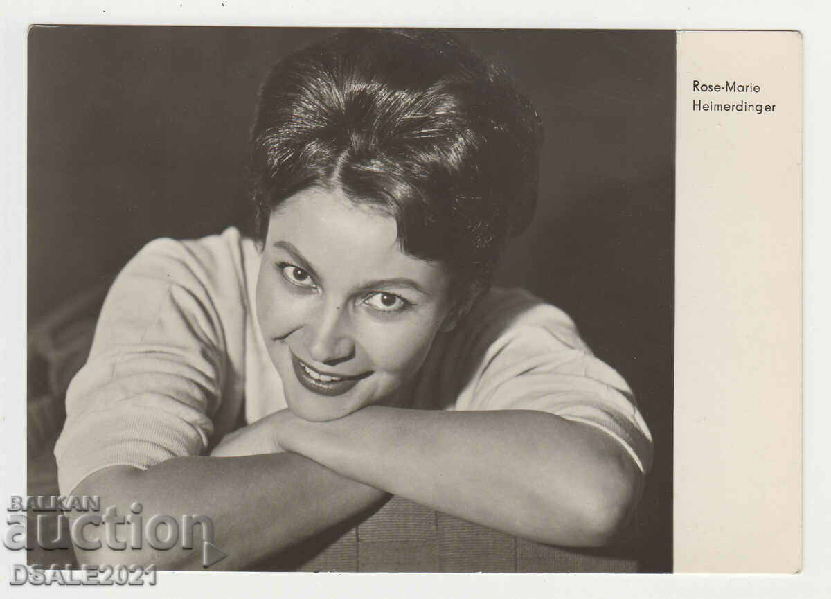 Пощенска Картичка стара снимка актриса Rose Marie /9048
