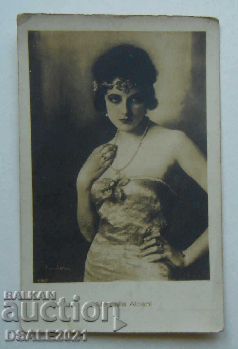 παλιά καρτ ποστάλ ηθοποιός MARCELLA ALBANI /15740