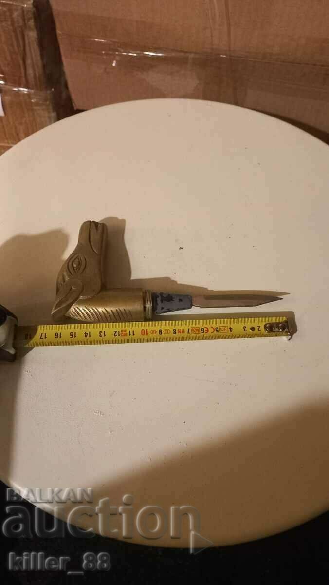 Concealed blade cane with bronze handle - 6 Concealed blade cane with bronze handle - 6