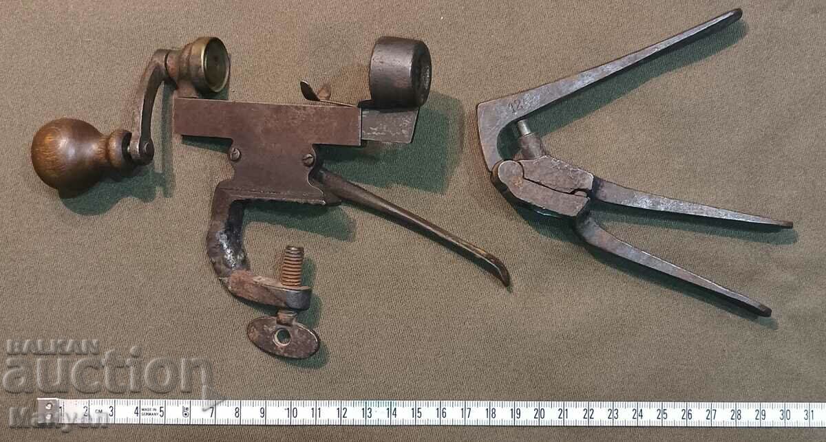 Set de accesorii vechi pentru pușca de vânătoare. - 7