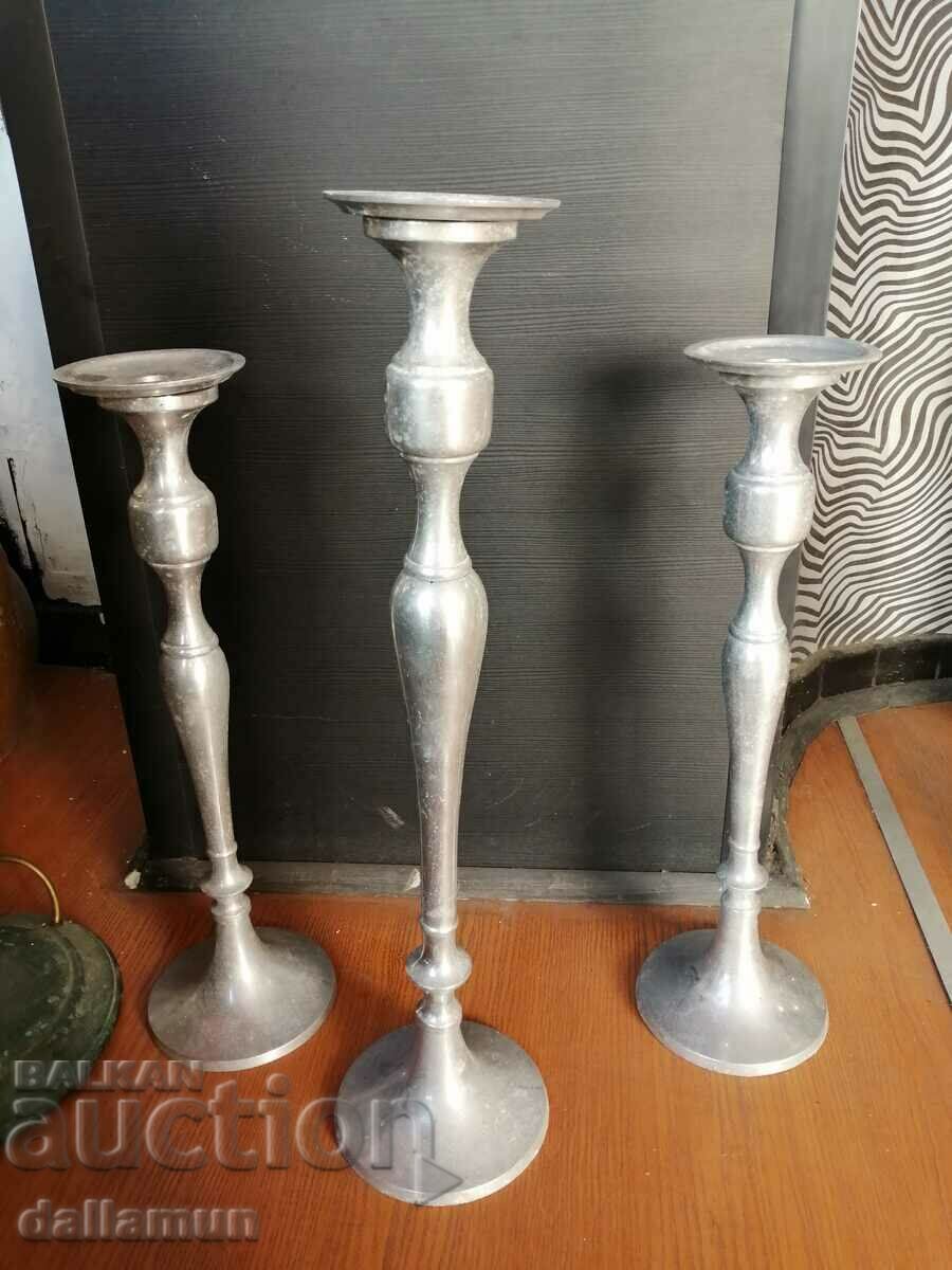 set of aluminum candlesticks with price 80.00 BGN | € 40.90 set of aluminum candlesticks with price 80.00 BGN | € 40.90