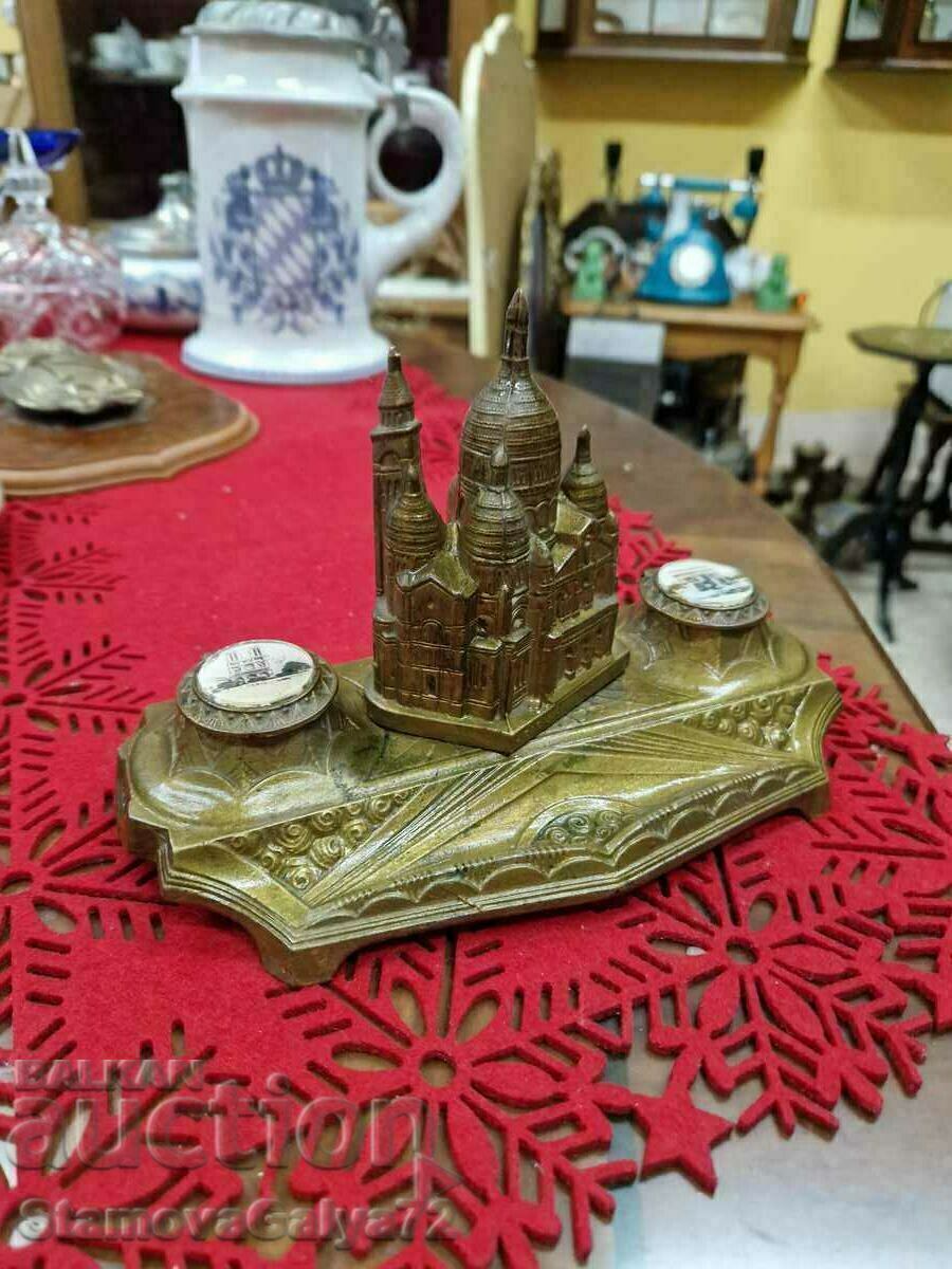 A wonderful antique French bronze inkwell - 5 A wonderful antique French bronze inkwell - 5