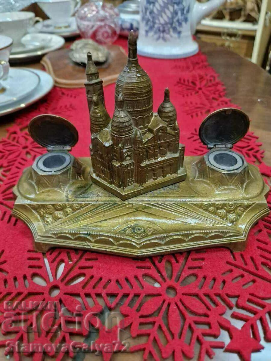 A wonderful antique French bronze inkwell - 6 A wonderful antique French bronze inkwell - 6