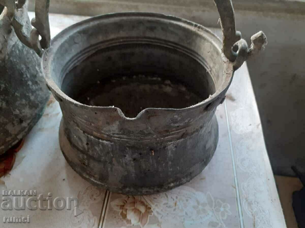 Delivery of Two pieces of old copper chops Delivery of Two pieces of old copper chops