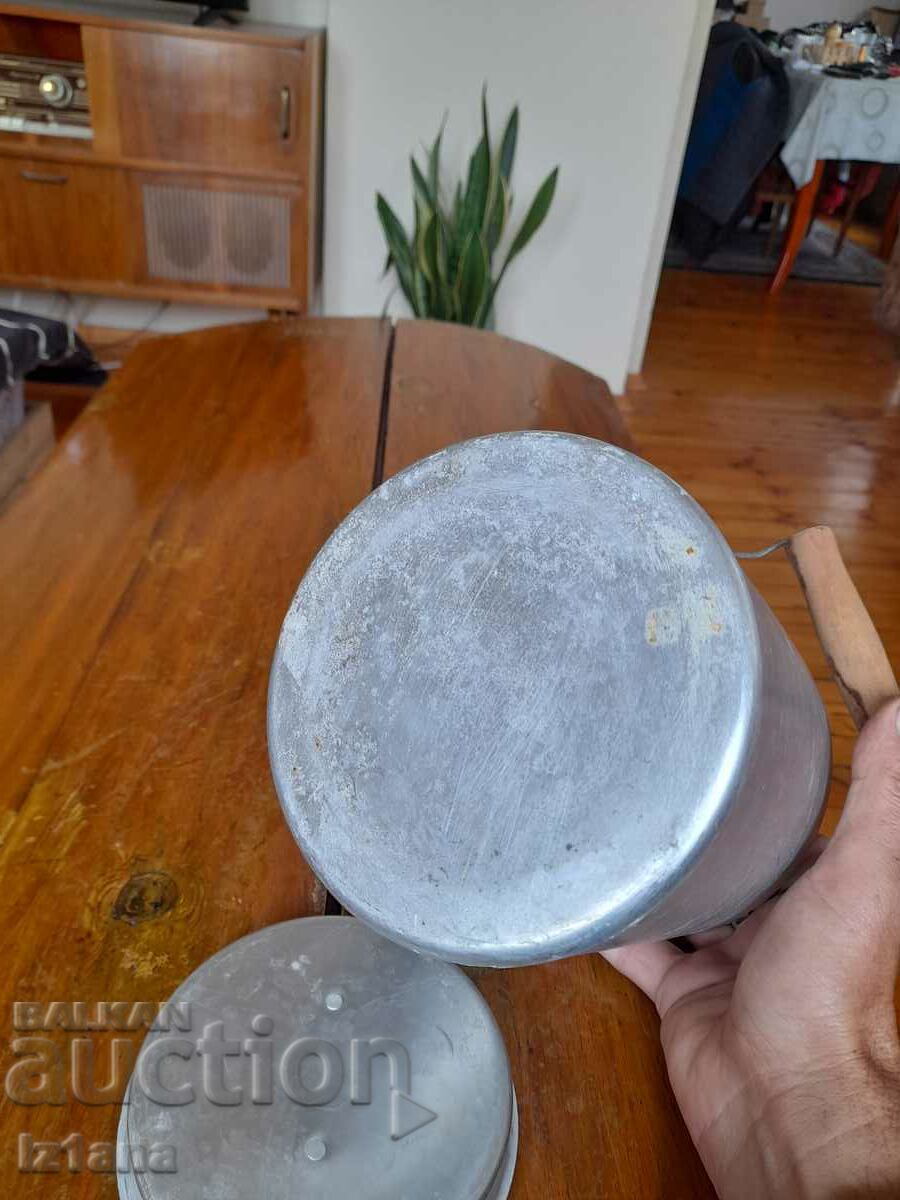 Old aluminum kettle, rubber - 5 Old aluminum kettle, rubber - 5