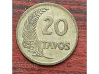 Peru 20 centavos 1952