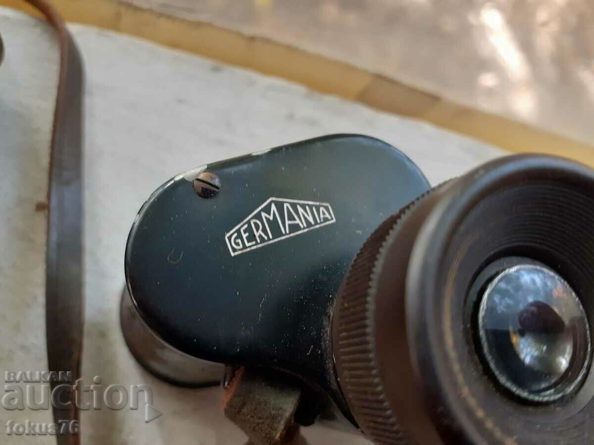 Auction Old German binoculars with case Auction Old German binoculars with case