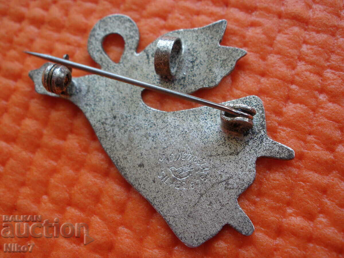 Antique silver brooch (pendant) - "angel". - 5 Antique silver brooch (pendant) - "angel". - 5
