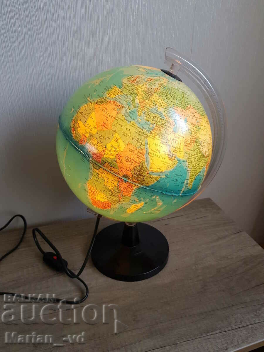 Large geographic globe - LED Lamp
