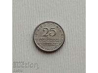 Шри Ланка 25 Цента 1989 / Sri Lanka 25 Cents 1989