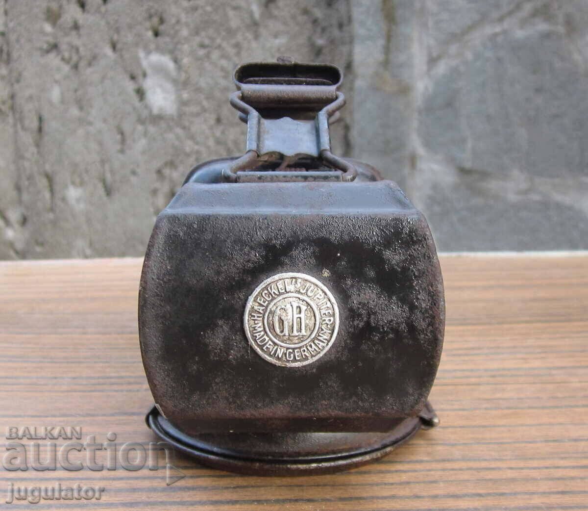 vintage German gas headlight lantern bicycle wheel lamp - 6 vintage German gas headlight lantern bicycle wheel lamp - 6