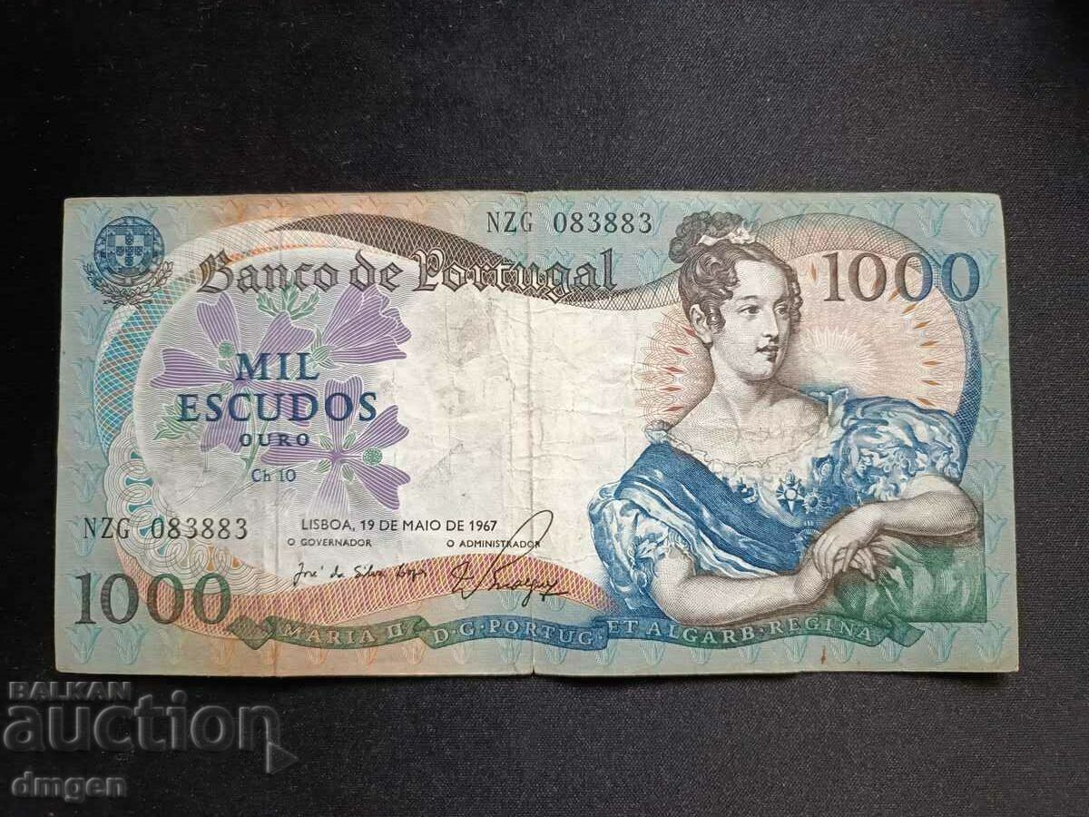 1000 Escudos 1967 Portugal